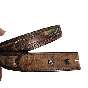 Kids John Deere Camo Leather Belt Rustic Western Style Youth Size 28